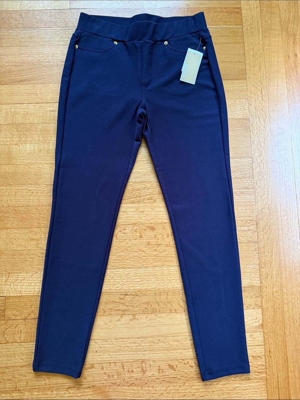 NWT Michael Kohs Pull-On Navy Women's Jeggings with Stretch Waistband